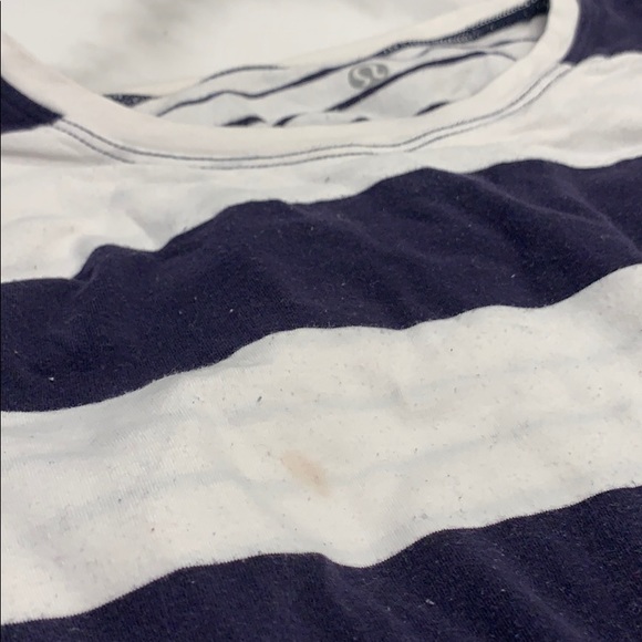 Cotton stretch reversible LS Tee lululemon navy st - Picture 5 of 7